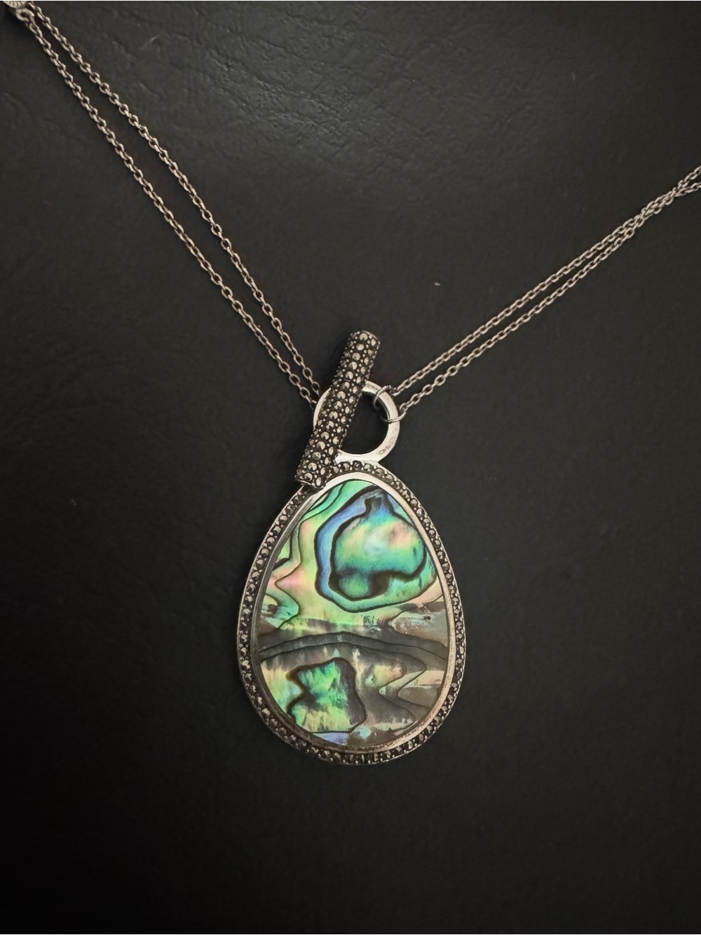 New Judith Jack Sterling Reversible Pendant